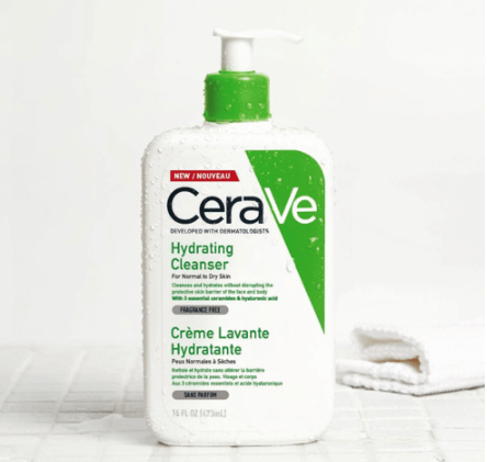 CeraVe Hydrating Facial Cleanser product bottle